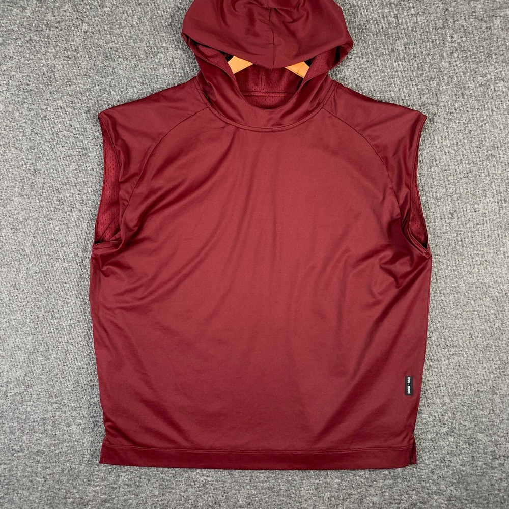 ASRV Hoodie Men XL 2 in 1 Cutoff Reversible Performance Gym Running DSG 0983